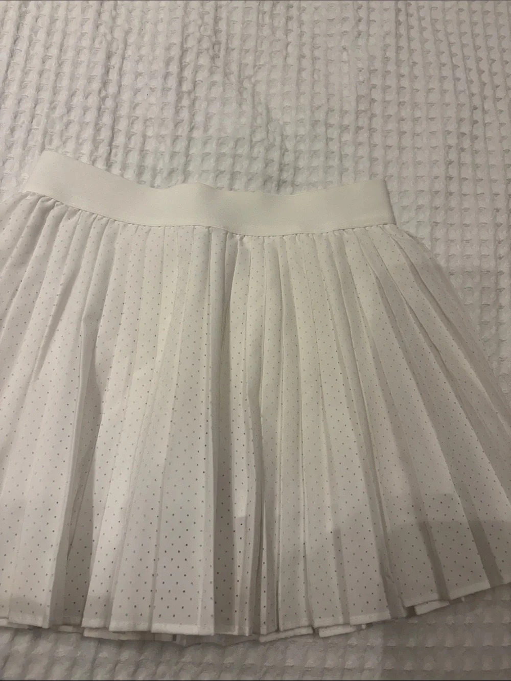 Old Navy White Pleated Dot Skirt for Kids